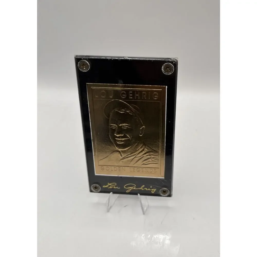 1994 Golden Legends Limited Edition 22K Gold Card- Lou Gehrig, New York Yankees.